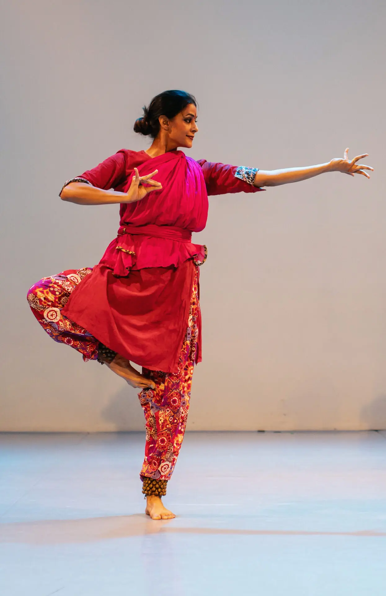 Srivalli performs classical Indian dance.